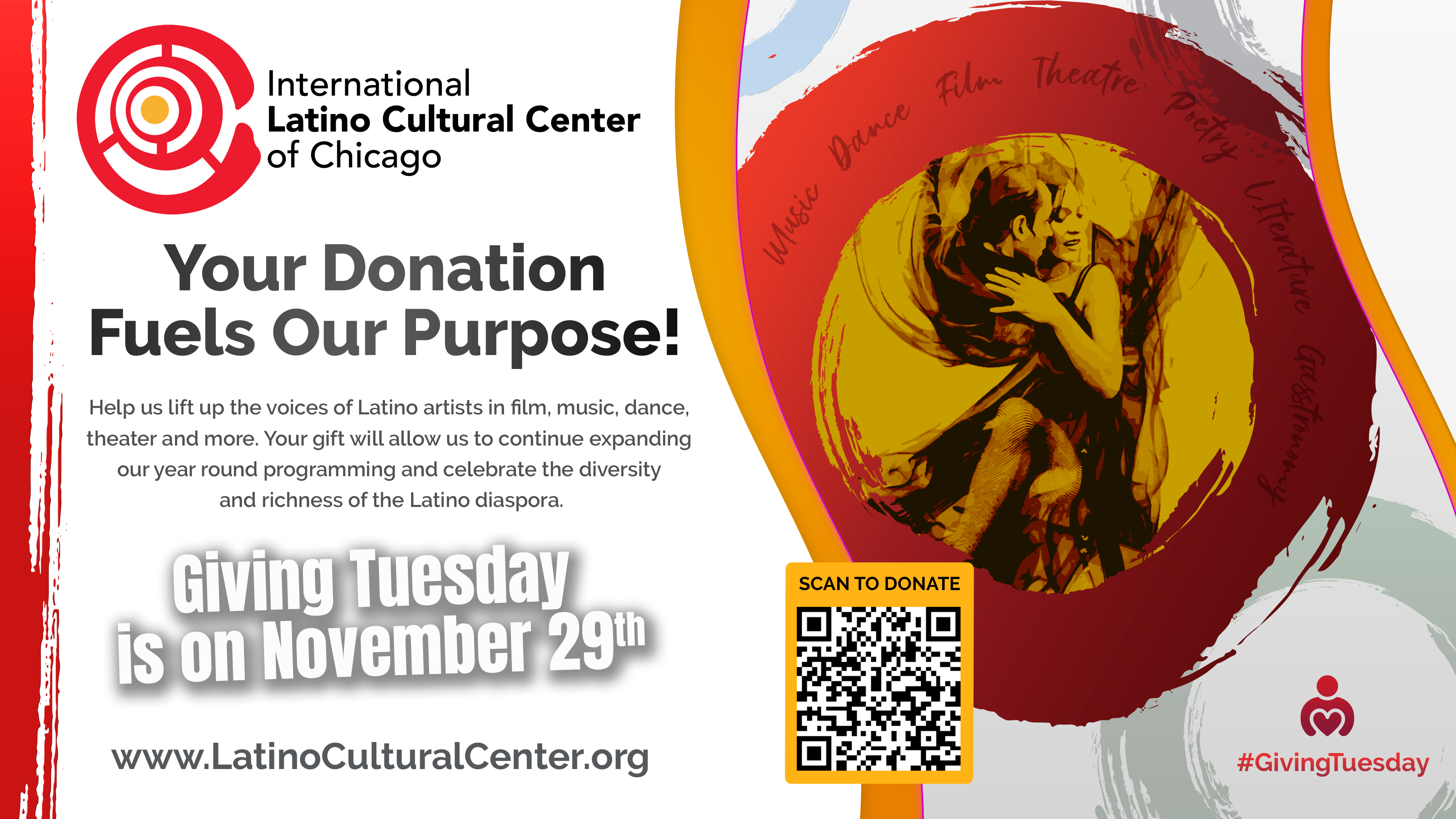 Giving Tuesday no ILCC • 29 de novembro de 2022 - Faça uma doação hoje!