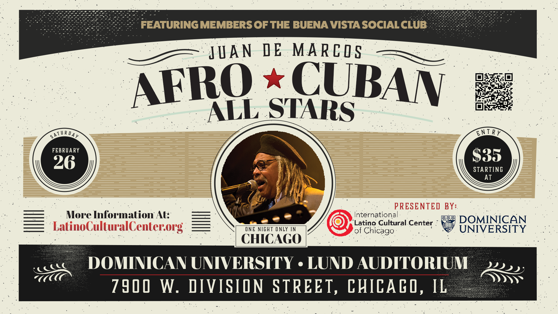 Juan de Marcos y los Afro Cuban All Stars en Chicago