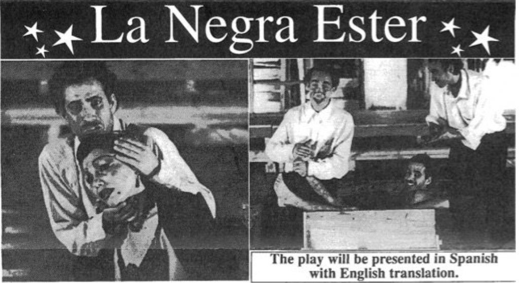 La Negra Ester, one of the first productions with the ILCC