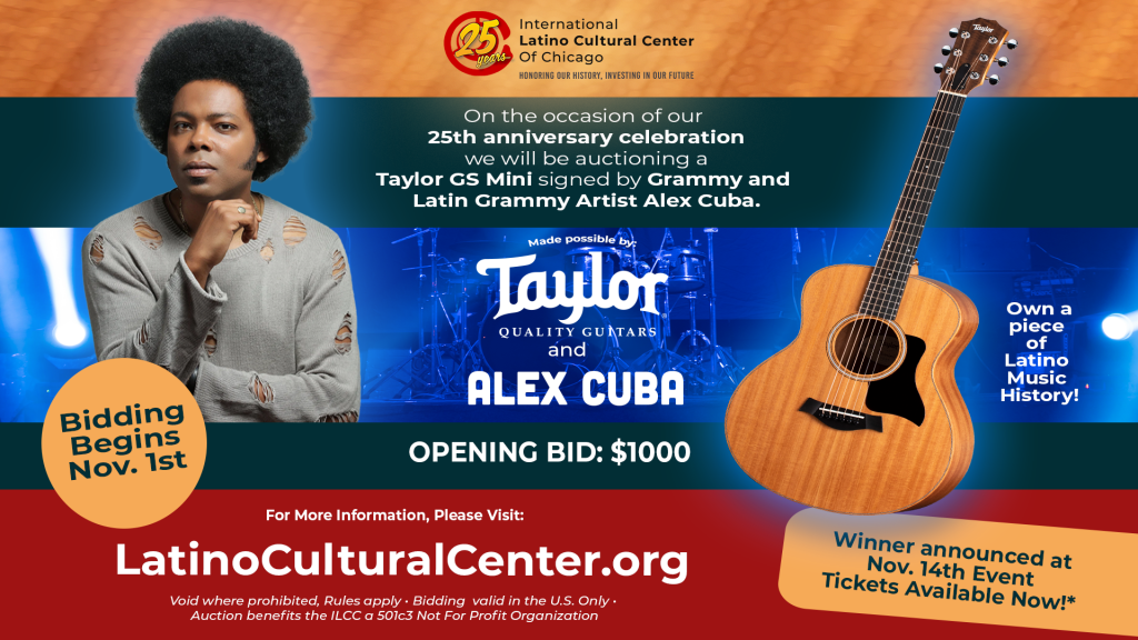 Special auction at the 25th Anniversary Dinner event with Alex Cuba