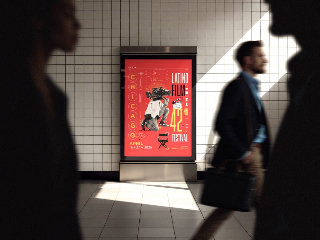 Ed Mejía's Poster Design will be the face of the Chicago Latino Film Festival in 2026