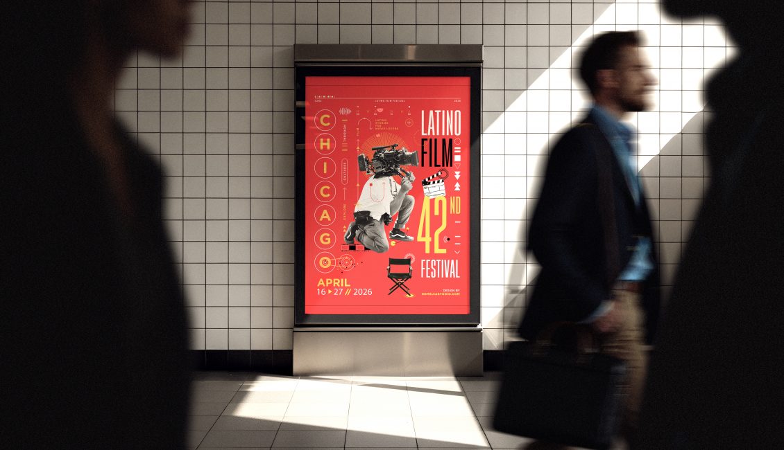 Ed Mejía's Poster Design will be the face of the Chicago Latino Film Festival in 2026