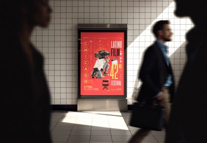 Ed Mejía's Poster Design will be the face of the Chicago Latino Film Festival in 2026