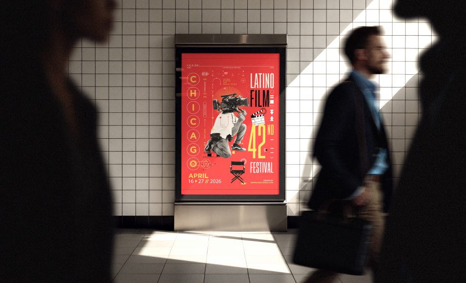 Ed Mejía's Poster Design will be the face of the Chicago Latino Film Festival in 2026