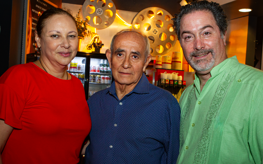 Mildred Amador, Pepe Vargas and Mateo Mulcahy pose for Photo at Pepe's Retirement party on June 30th, 2026 (Photo J.Klein © 2026)
