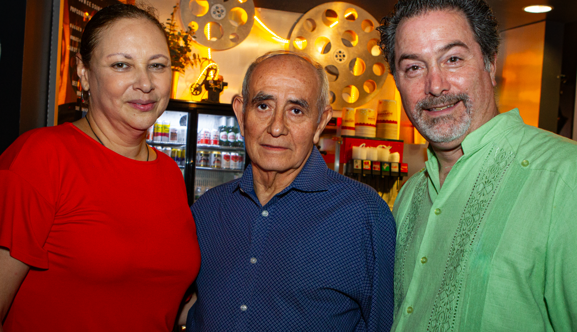 Mildred Amador, Pepe Vargas and Mateo Mulcahy pose for Photo at Pepe's Retirement party on June 30th, 2026 (Photo J.Klein © 2026)